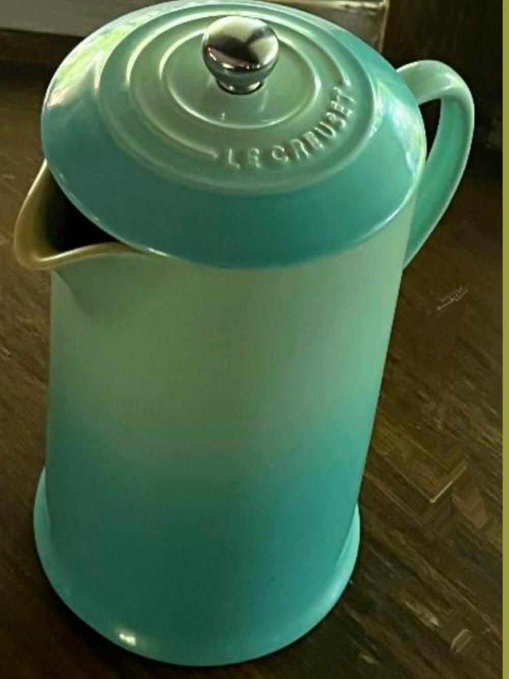 Le Creuset French Press ~ Cool Mint ~ Rare Blue Shade